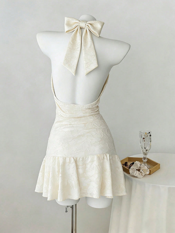 Rochie scurtă SHEIN, bej
