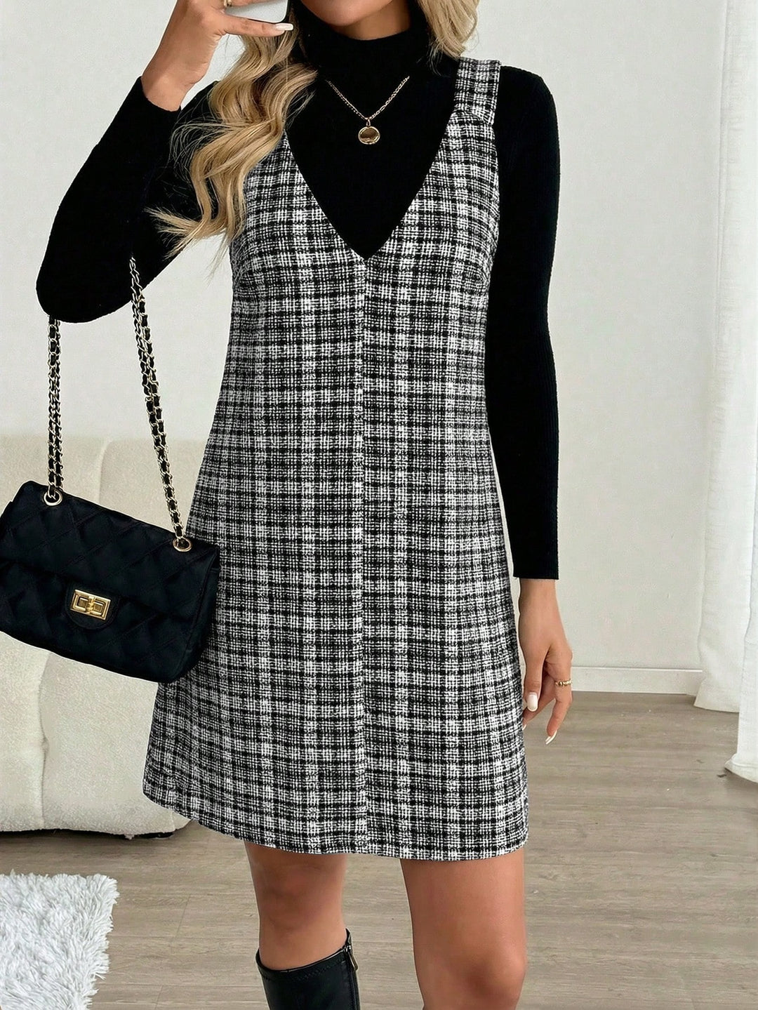 Rochie scurtă SHEIN, negru