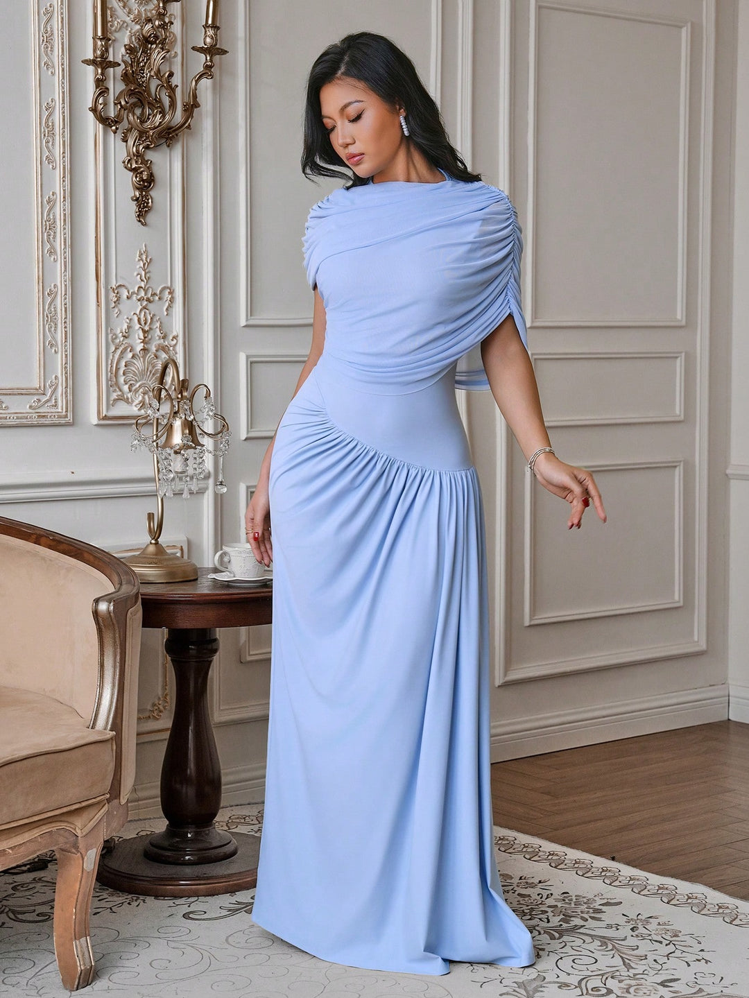 Rochie maxi SHEIN, albastru