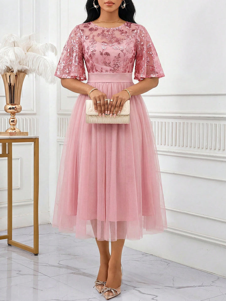 Rochie maxi SHEIN, roz