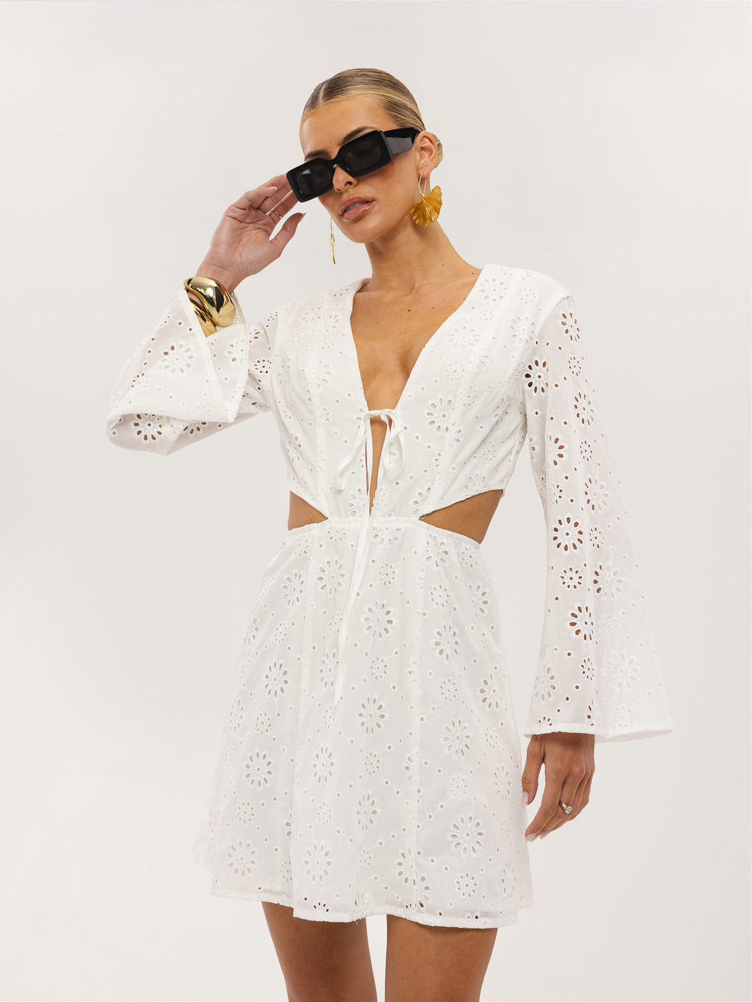 Rochie mini SHEIN, alb