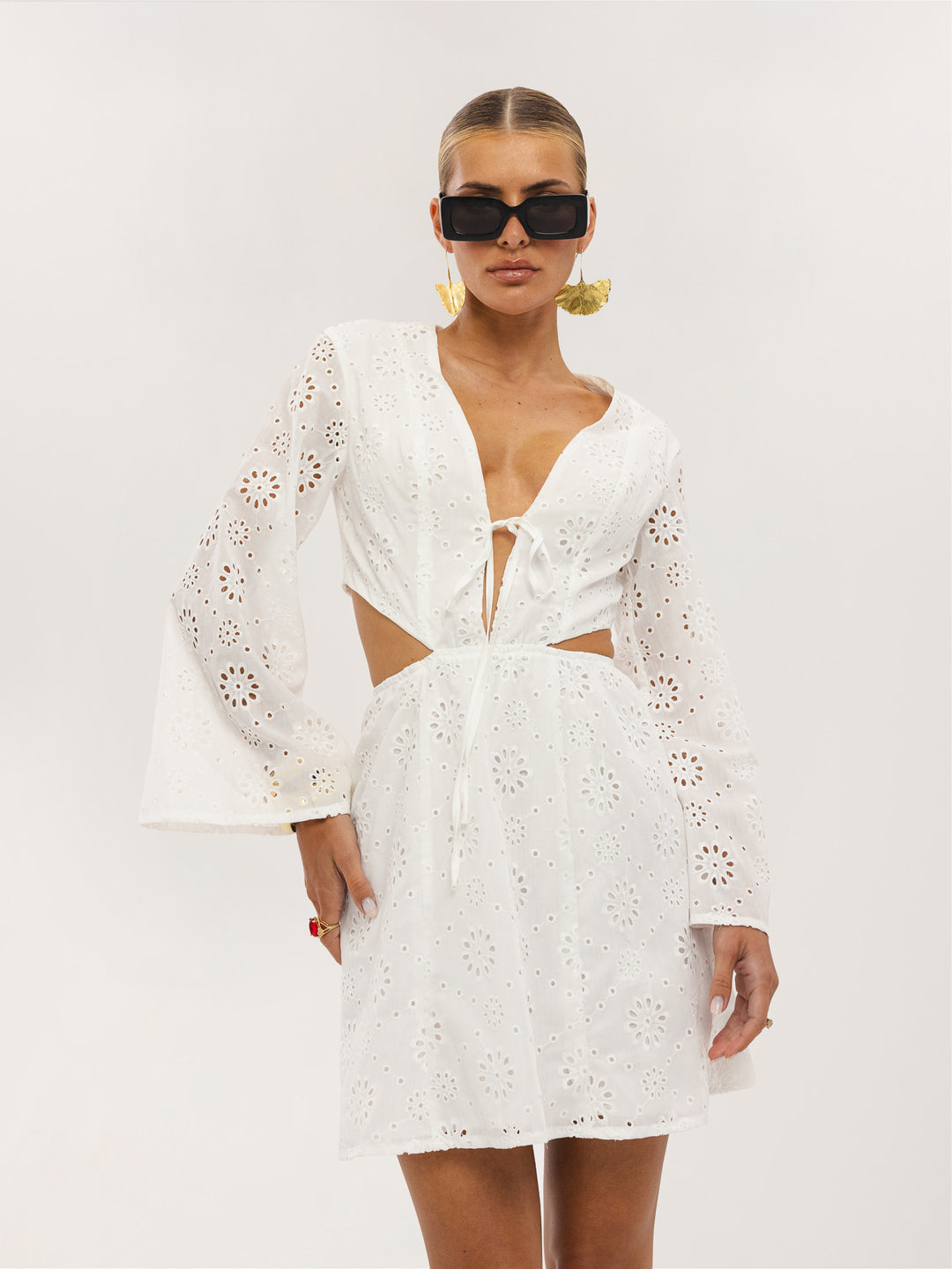Rochie mini SHEIN, alb