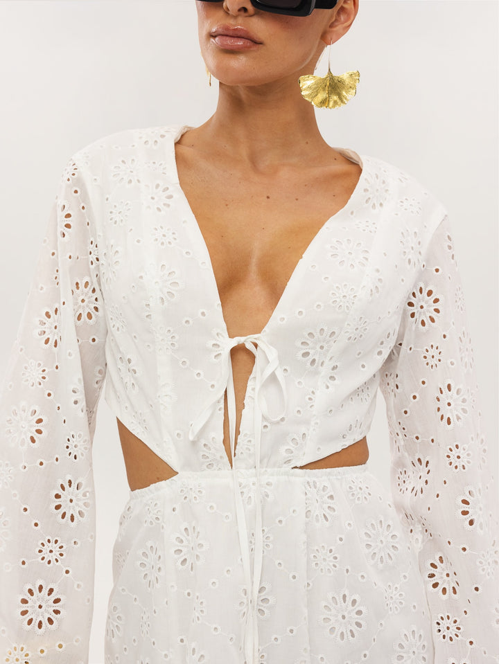 Rochie mini SHEIN, alb