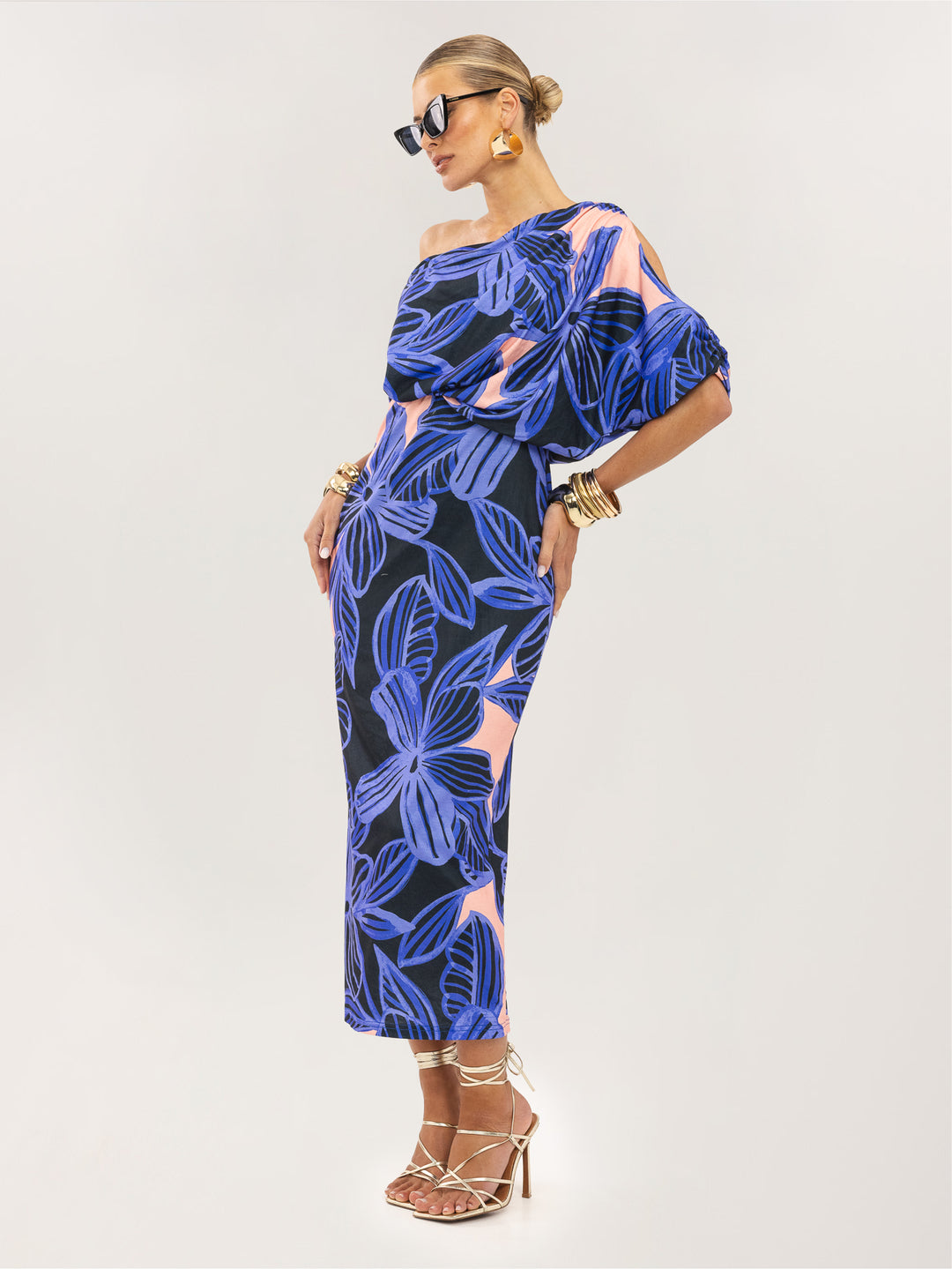 Rochie midi SHEIN, mix culori