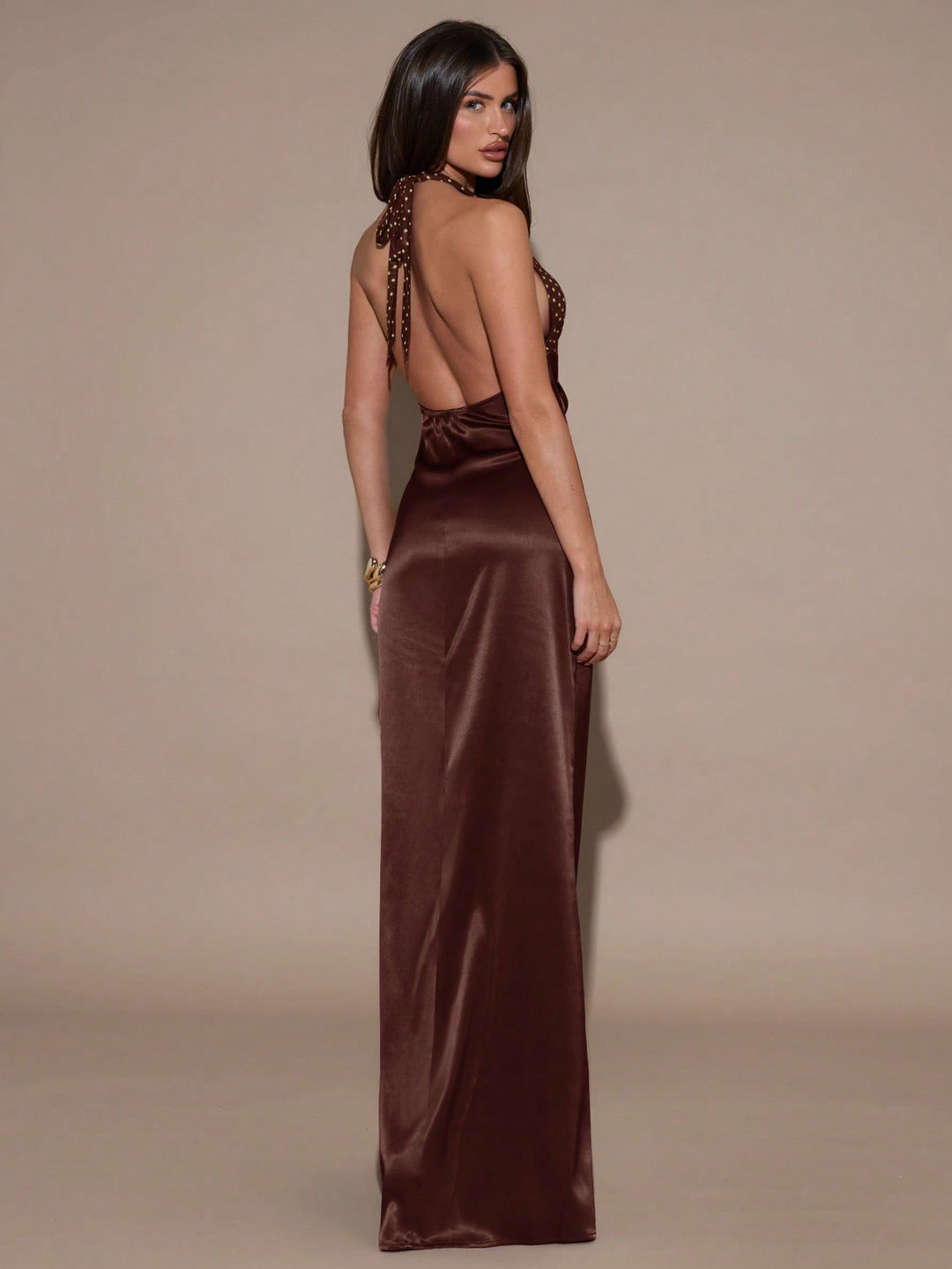 Rochie maxi SHEIN, maro