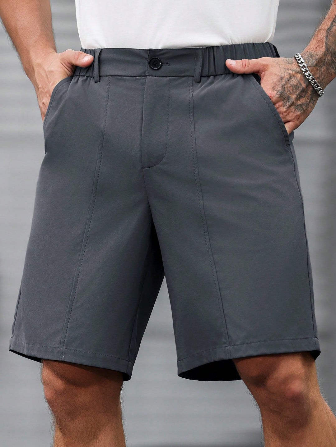 Pantaloni scurți SHEIN, gri