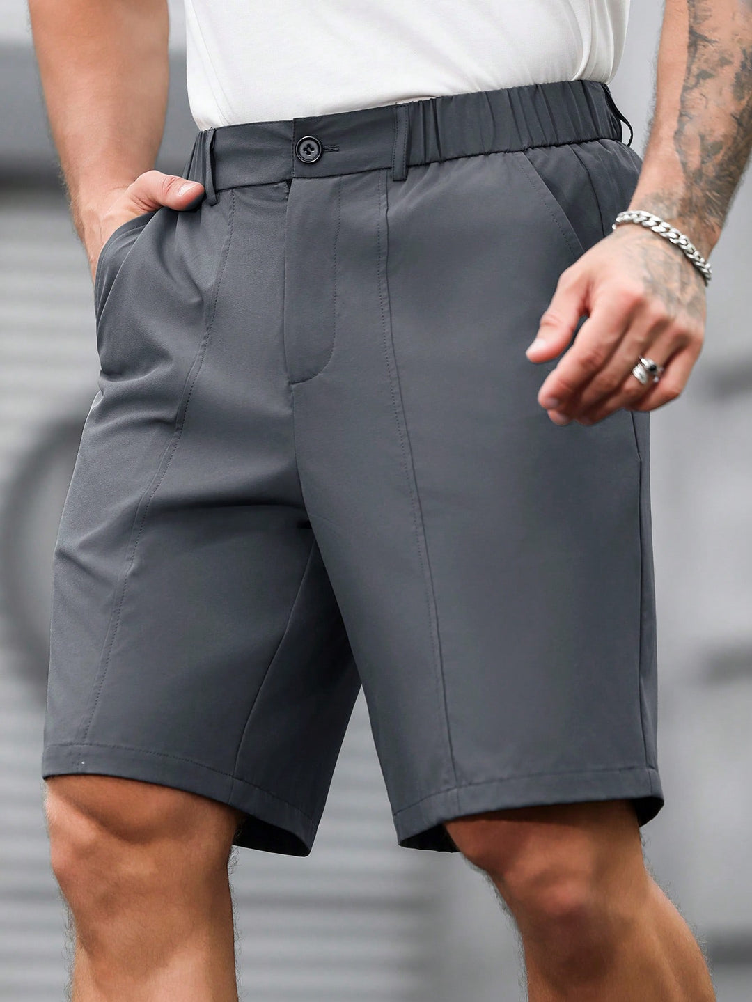 Pantaloni scurți SHEIN, gri