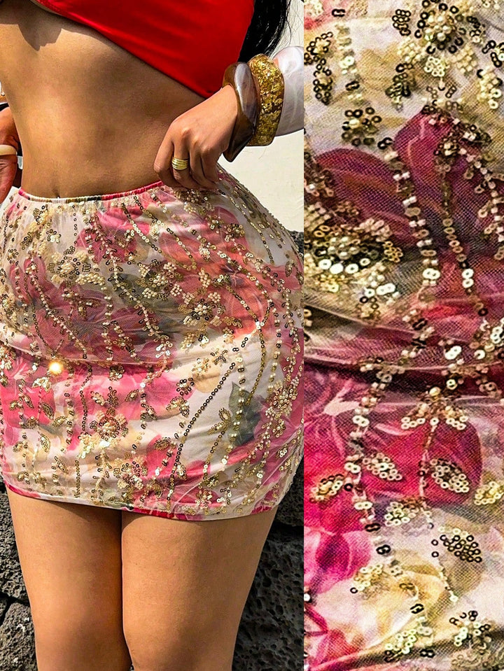 Fustă maxi SHEIN, mix culori