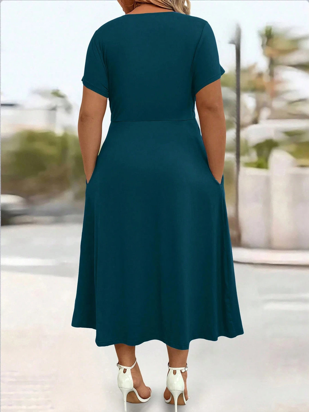 Rochie midi SHEIN, albastru