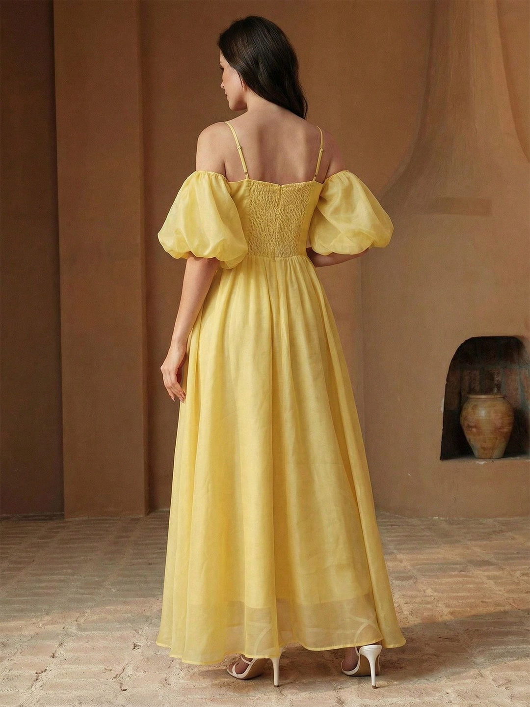 Rochie maxi SHEIN, galben