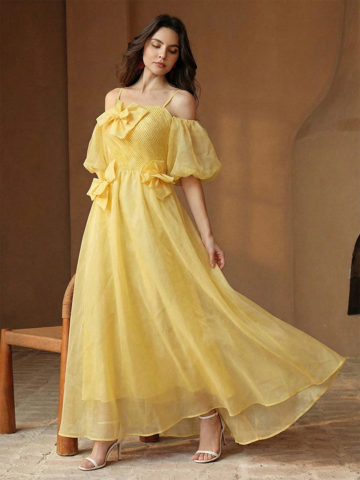 Rochie maxi SHEIN, galben