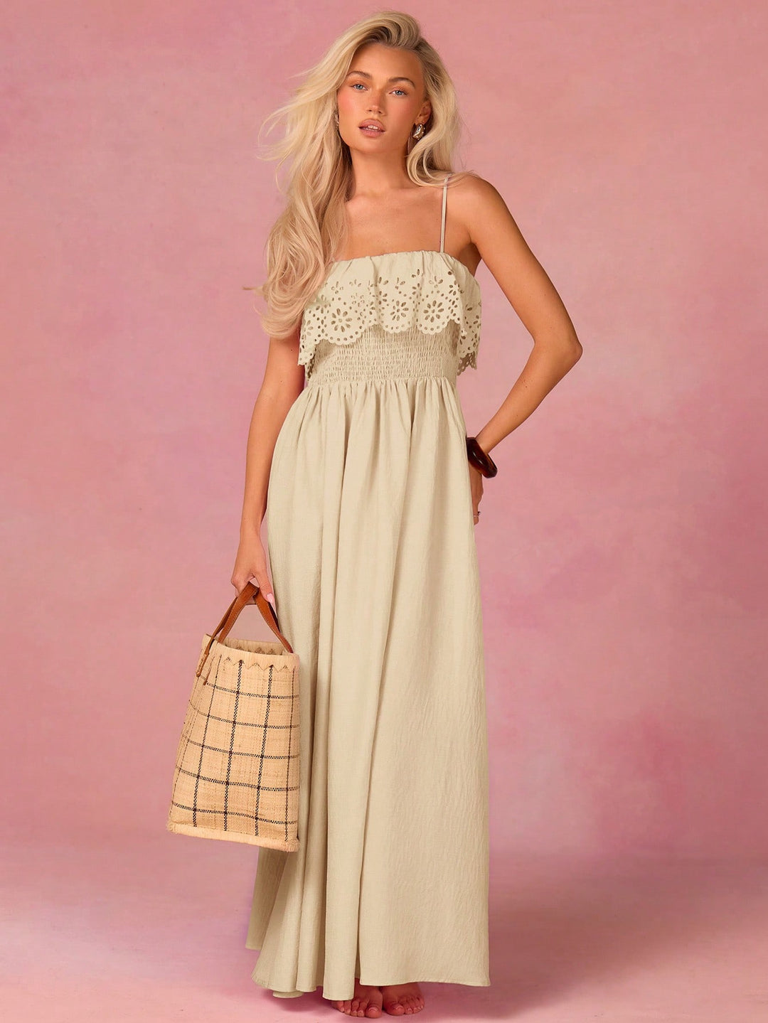 Rochie maxi SHEIN, kaki