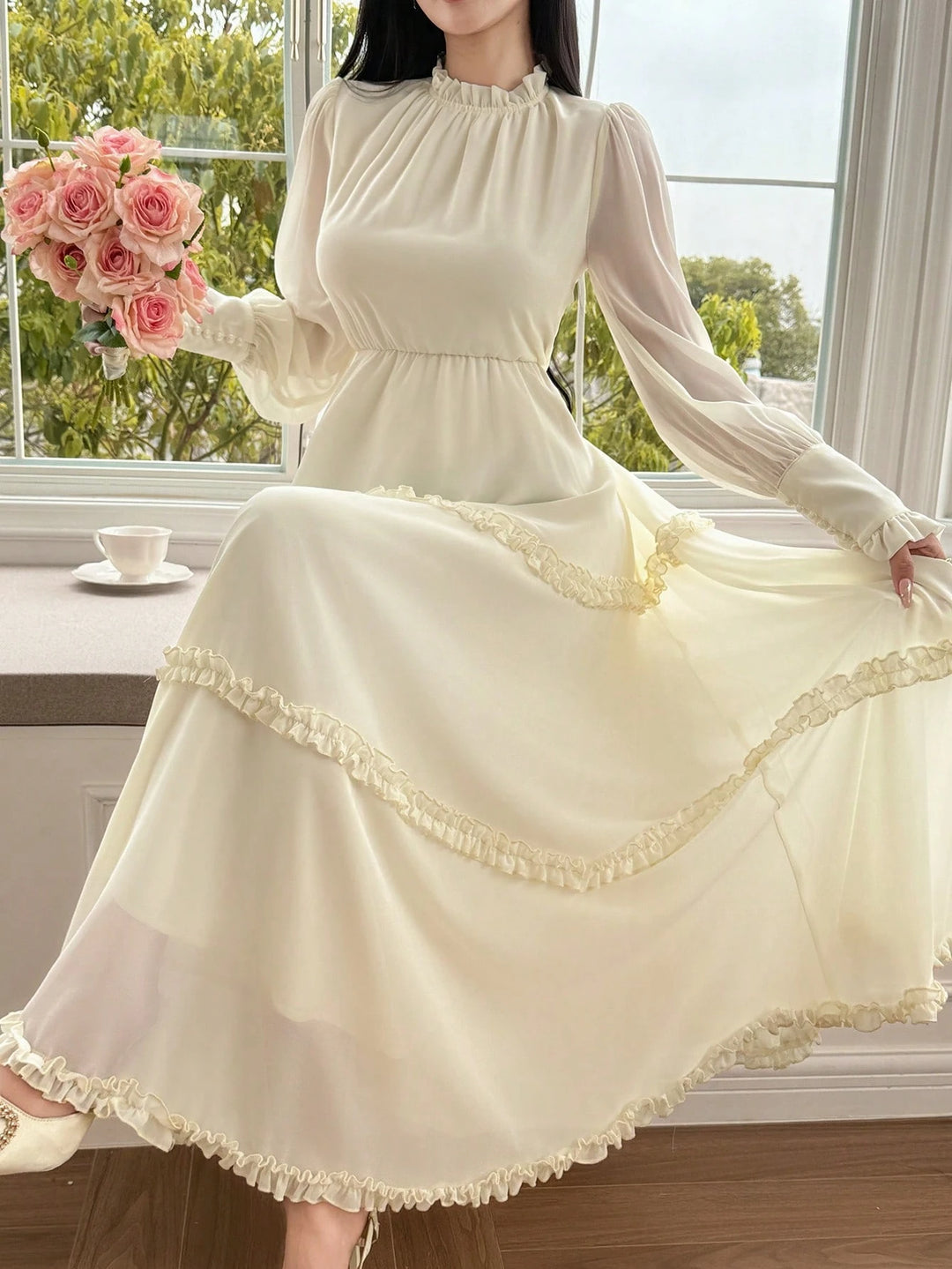Rochie maxi SHEIN, galben