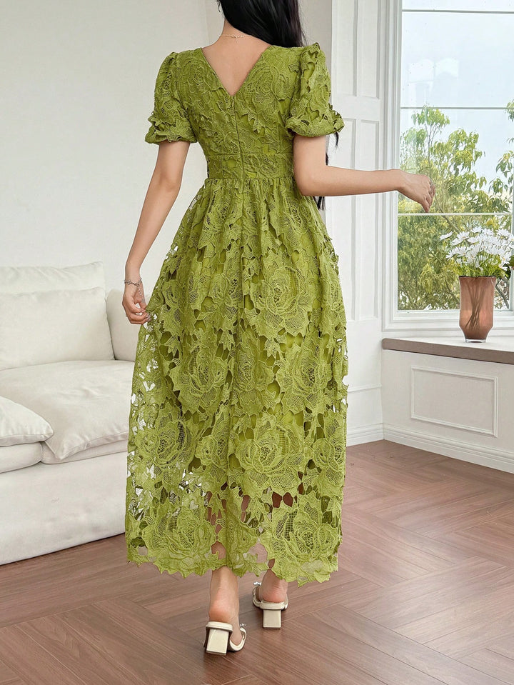 Rochie maxi SHEIN, verde