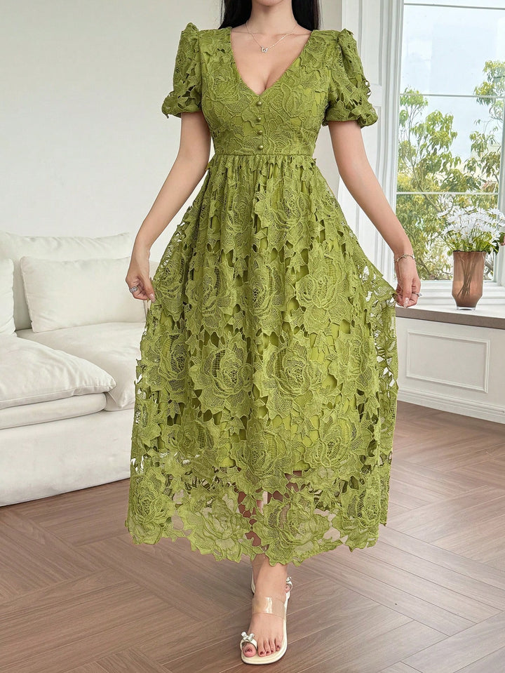 Rochie maxi SHEIN, verde