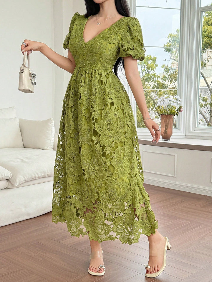 Rochie maxi SHEIN, verde