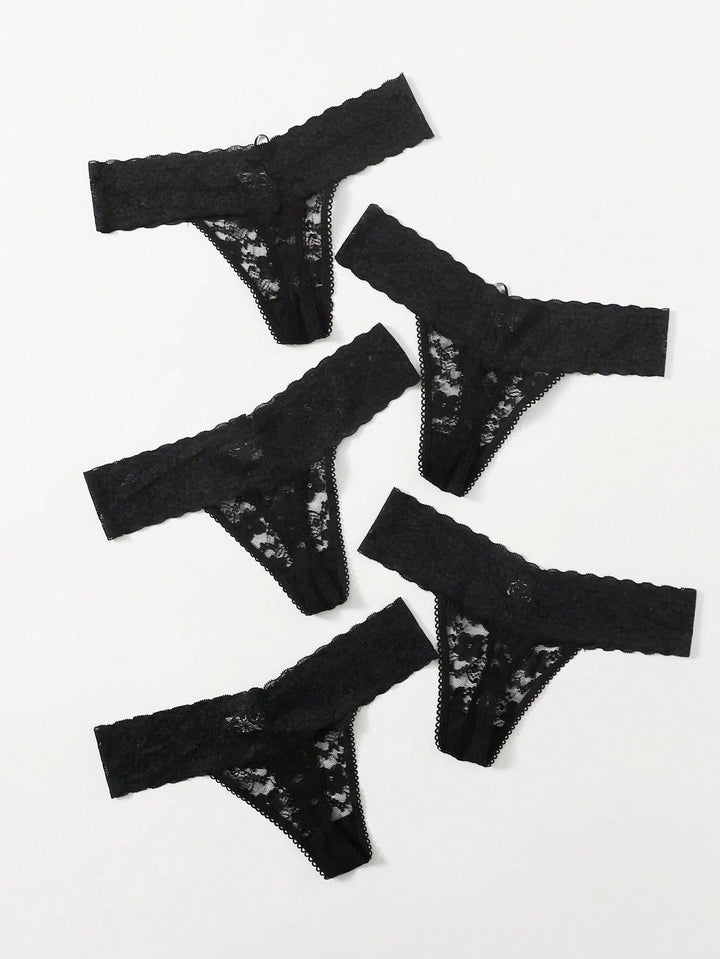 Slip tanga SHEIN, negru