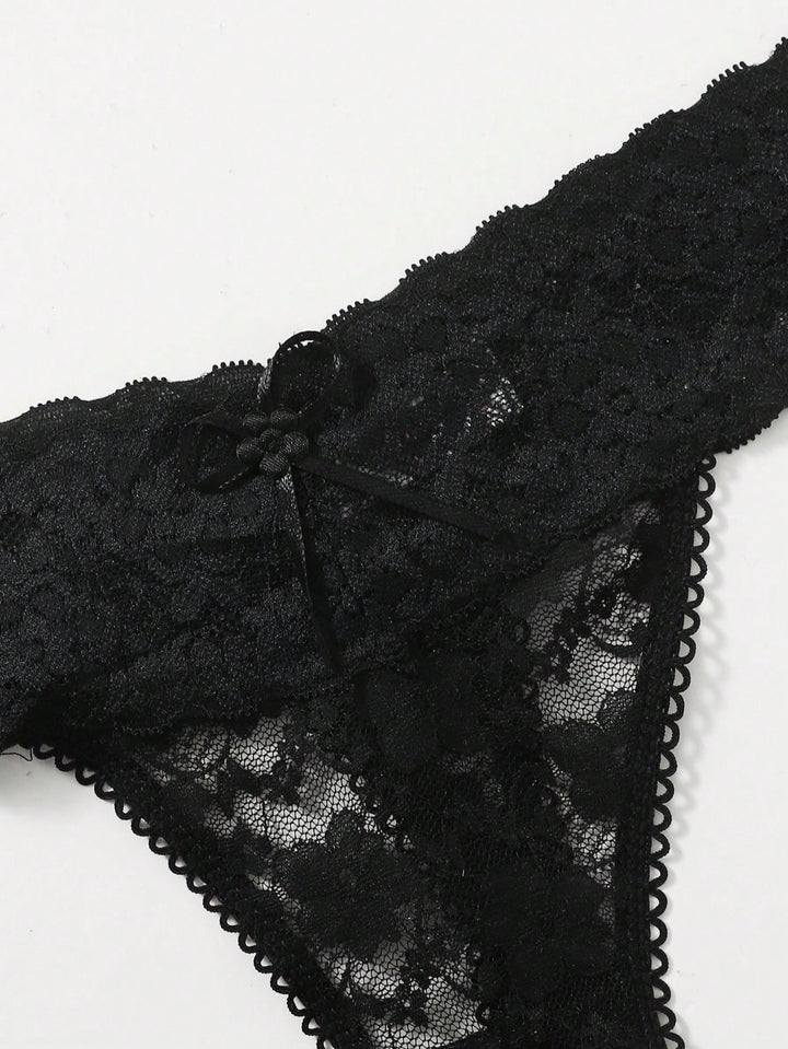 Slip tanga SHEIN, negru