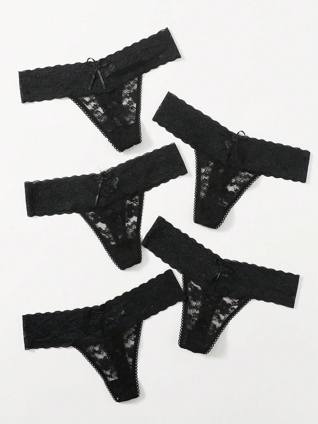Slip tanga SHEIN, negru