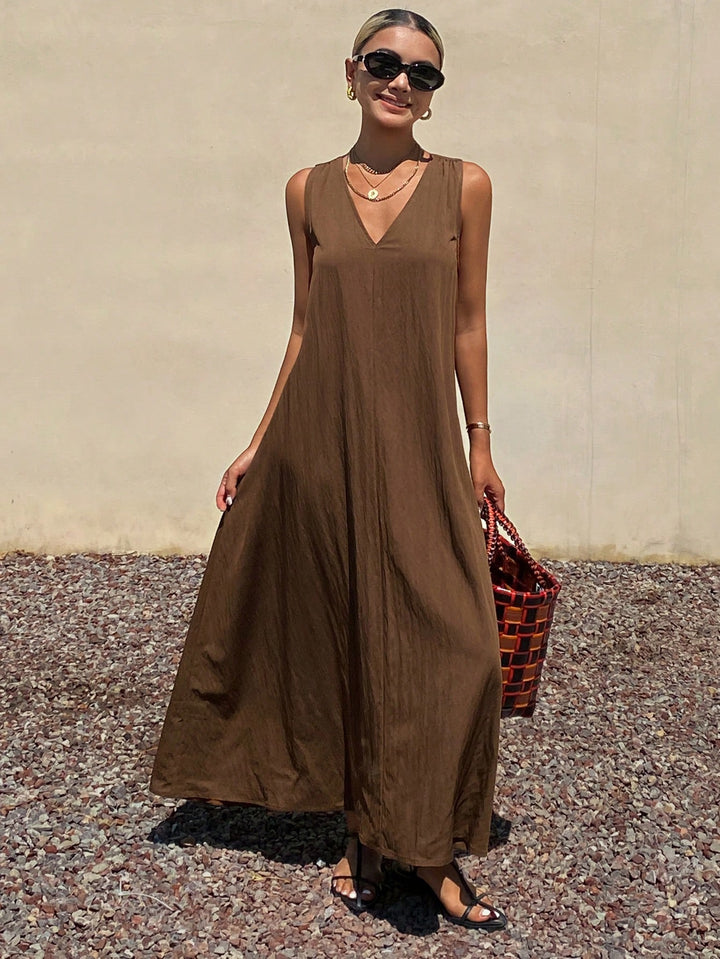 Rochie midi SHEIN, maro