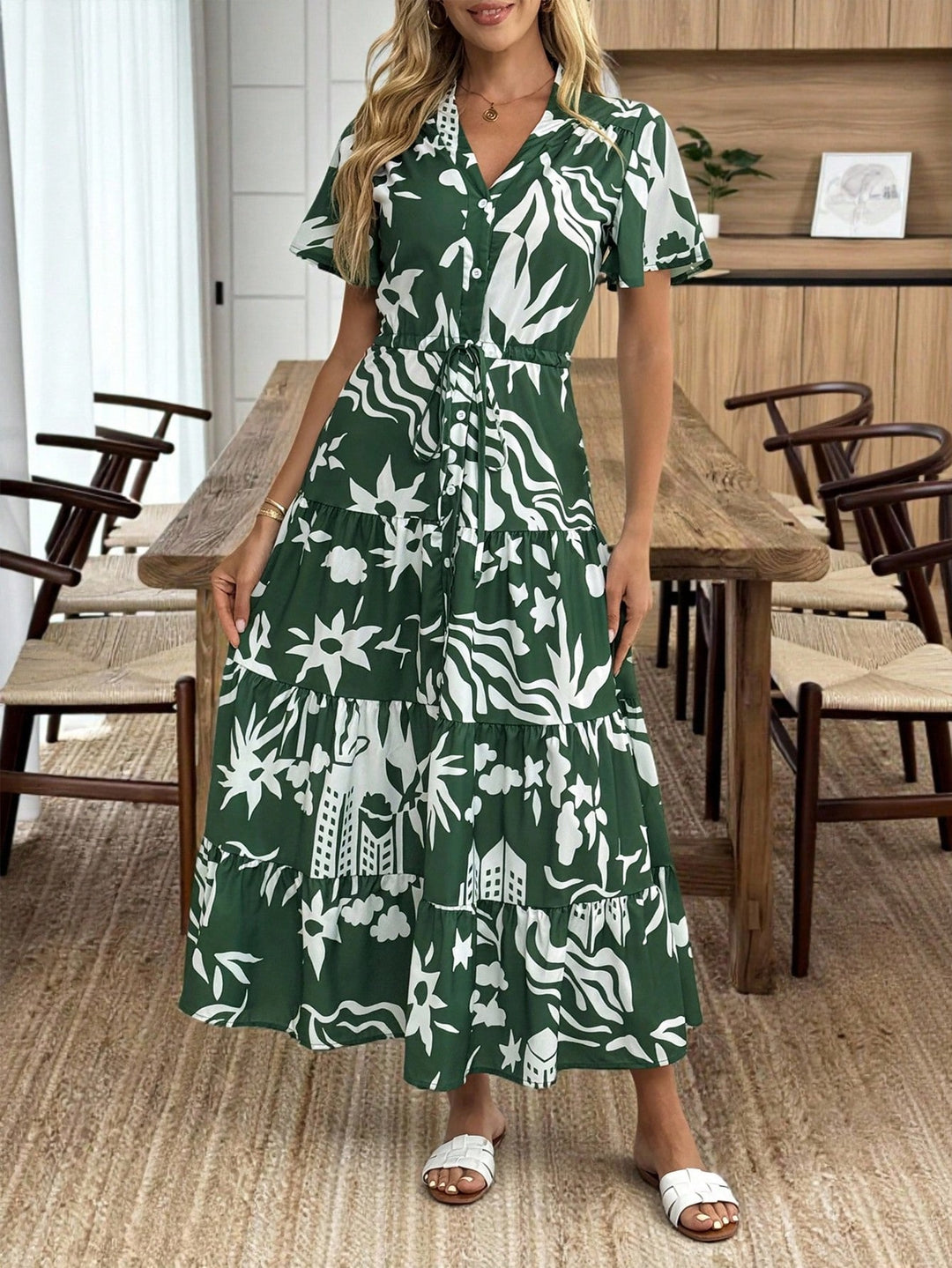 Rochie maxi SHEIN, mix culori