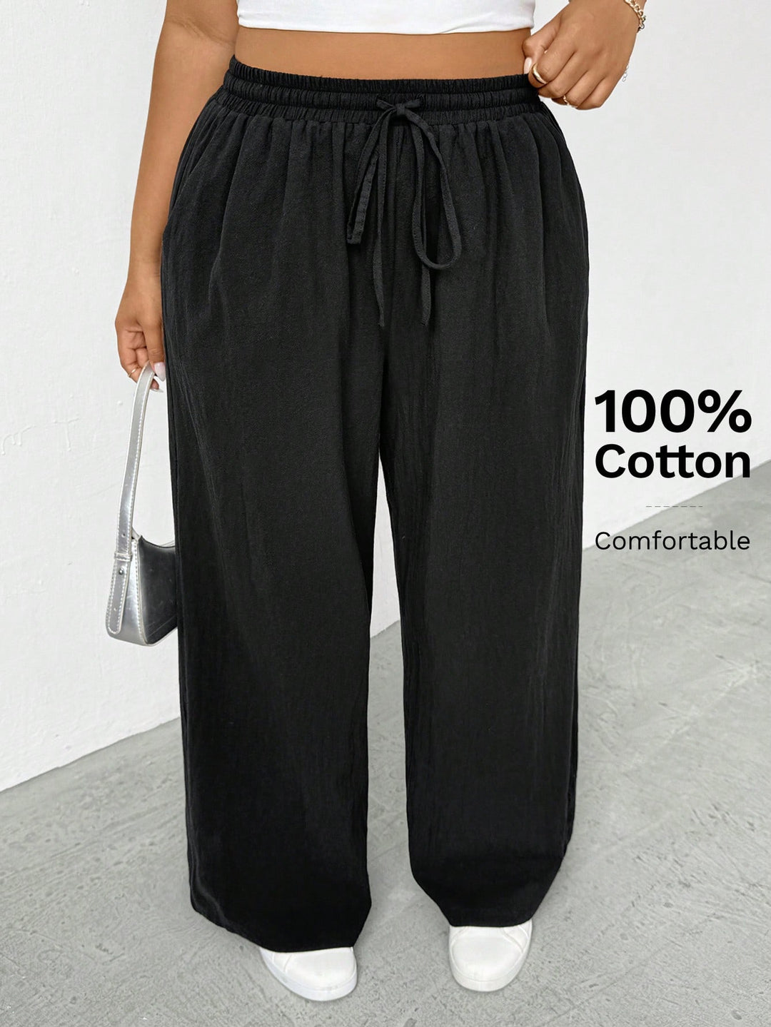 Pantaloni SHEIN, negru