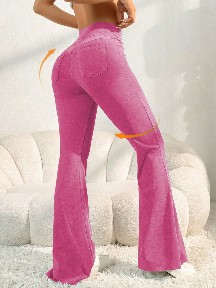 Pantaloni SHEIN, roz