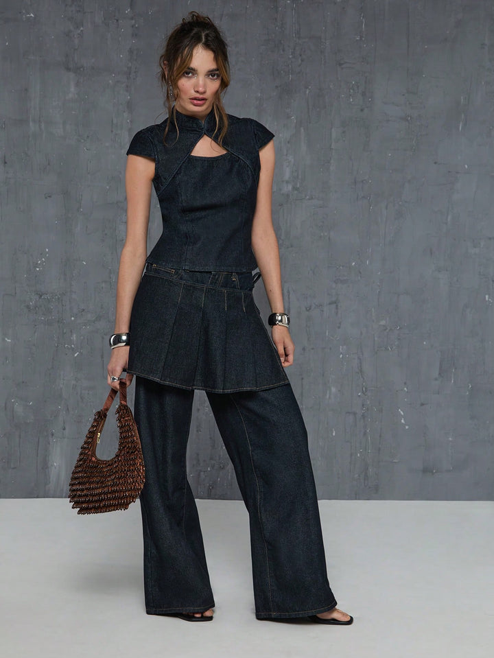 Top SHEIN, negru