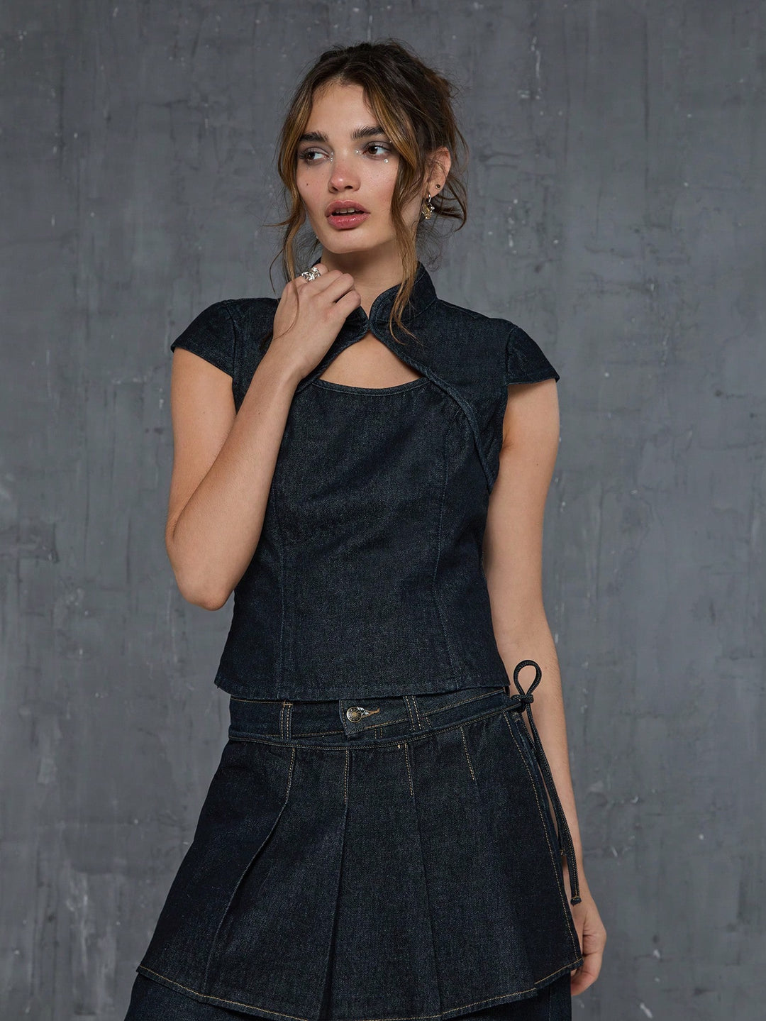Top SHEIN, negru