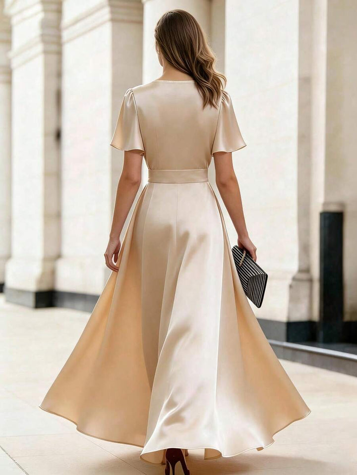 Rochie maxi SHEIN, crem