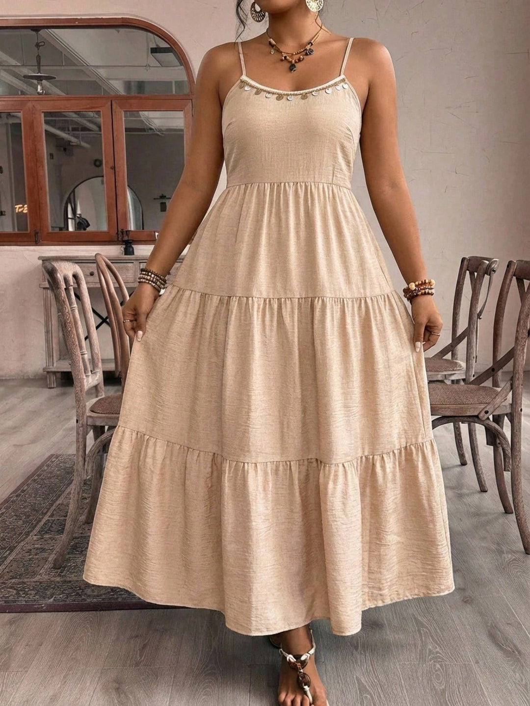 SHEIN ruha, khaki