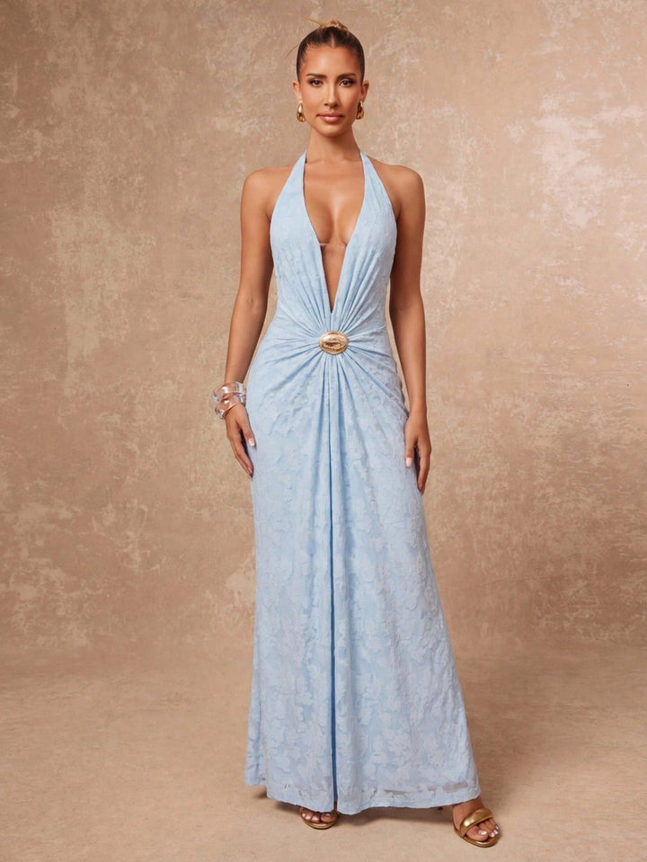 Rochie maxi SHEIN, albastru