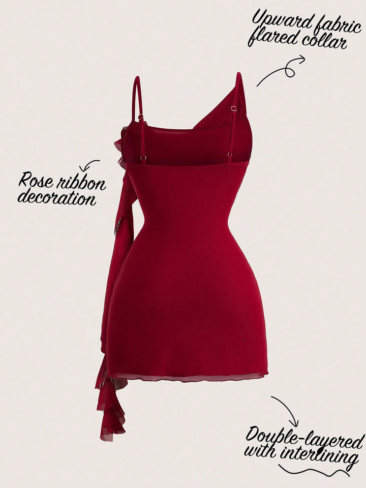 Rochie scurtă SHEIN, roșu