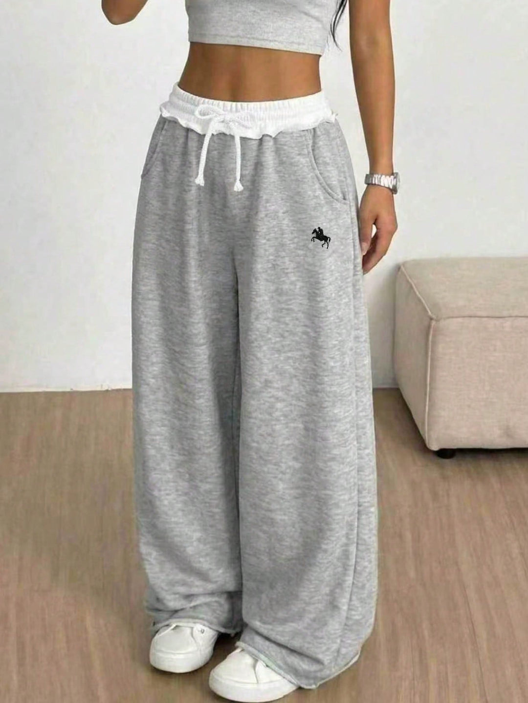 Pantaloni SHEIN, gri