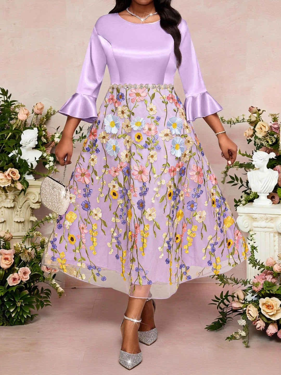 Rochie SHEIN, mix culori