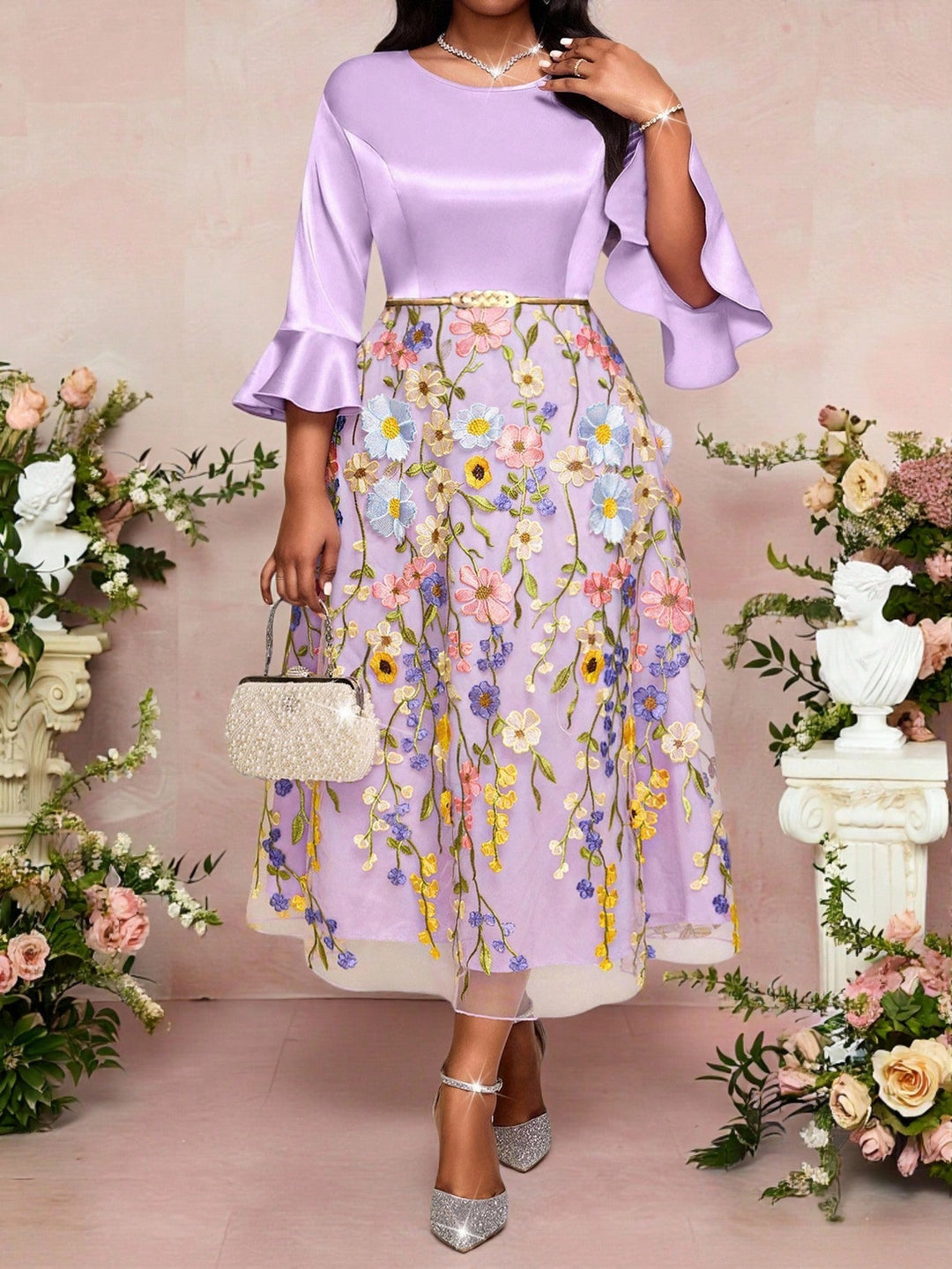 Rochie SHEIN, mix culori