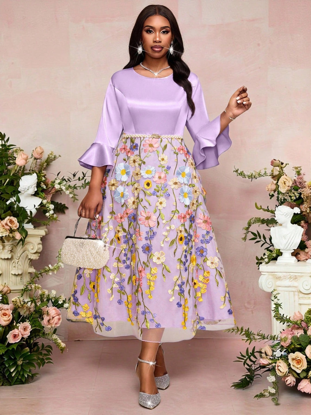 Rochie SHEIN, mix culori