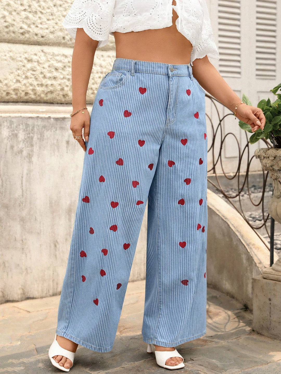 Jeans SHEIN, albastru