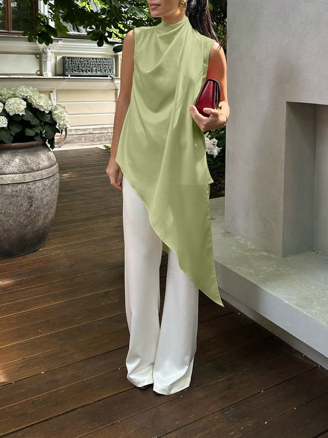 Top SHEIN, verde