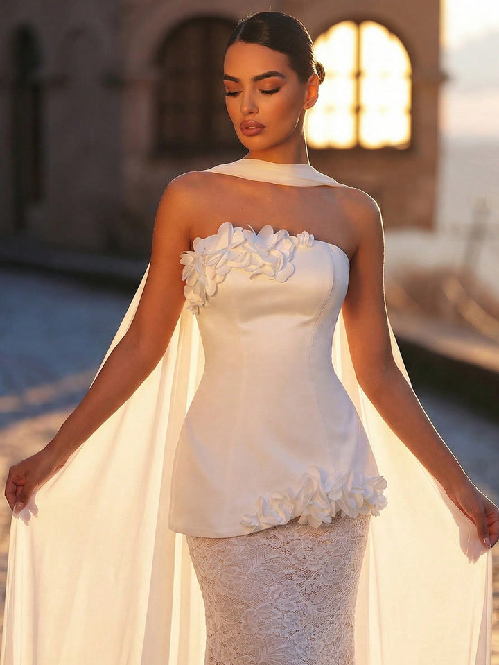Rochie de mireasă SHEIN, alb