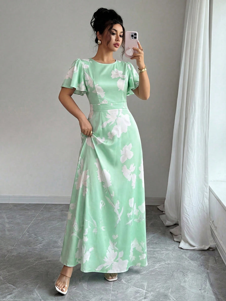 Rochie maxi SHEIN, verde