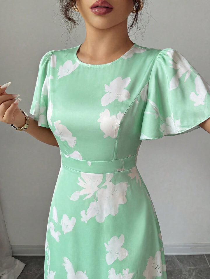 Rochie maxi SHEIN, verde