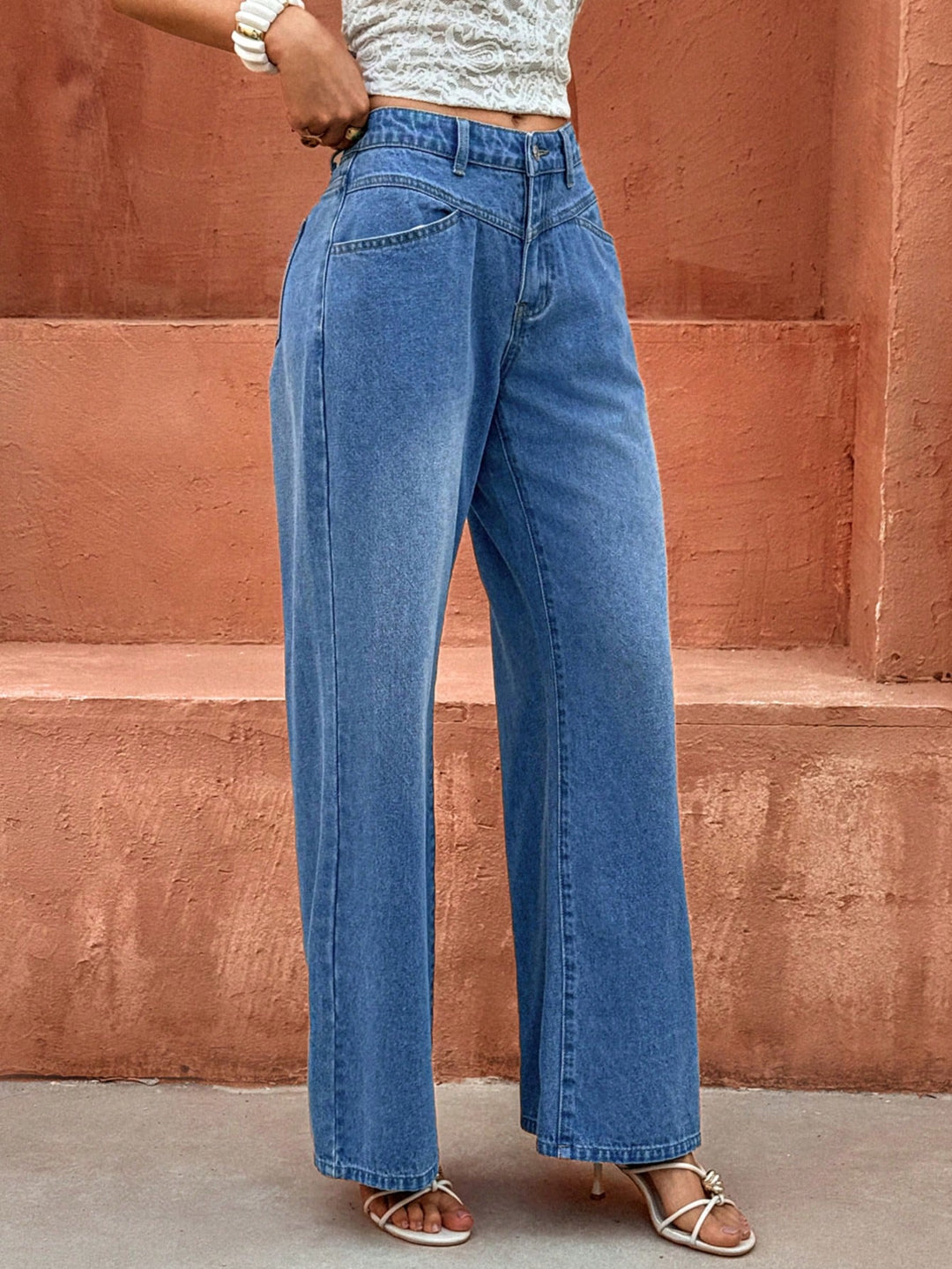 Jeans SHEIN, albastru