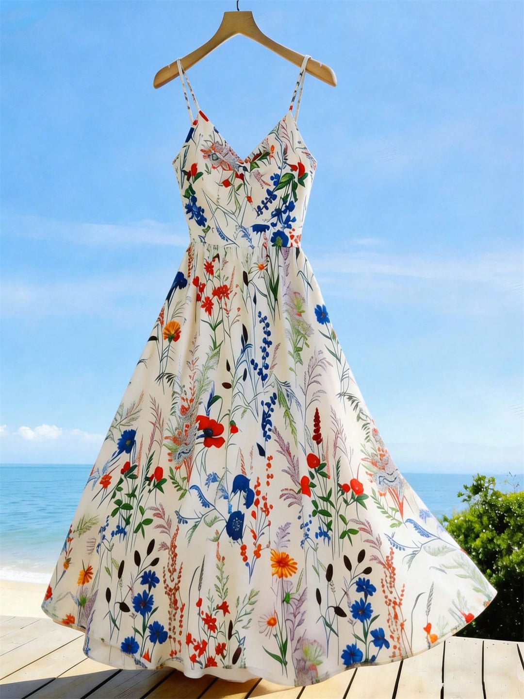 Rochie maxi SHEIN, bej