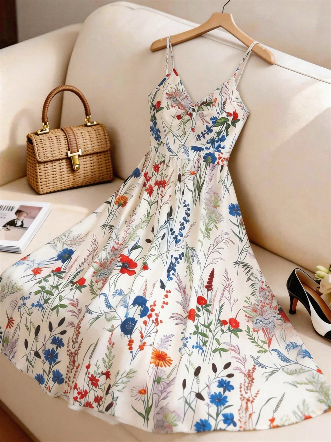Rochie maxi SHEIN, bej