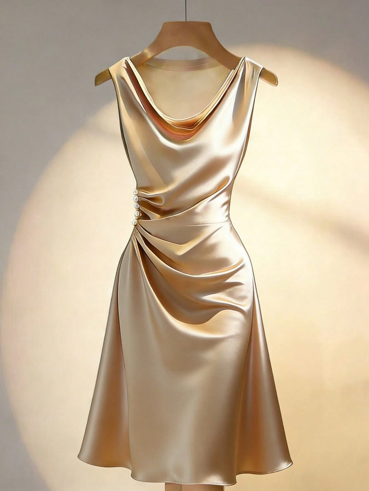 Rochie maxi SHEIN, auriu