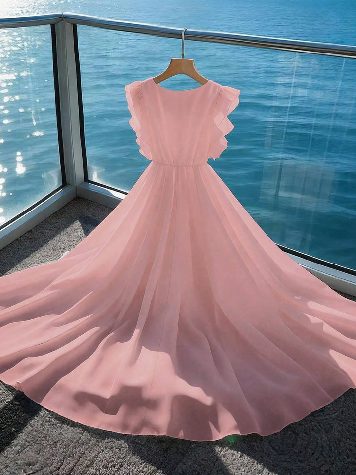 Rochie maxi SHEIN, roz