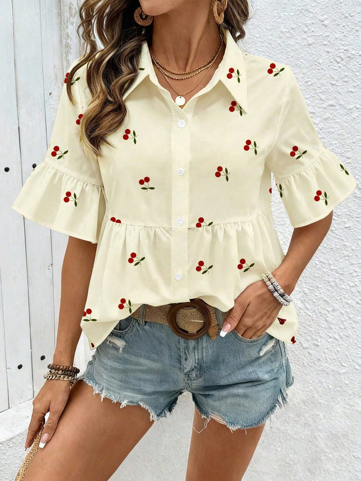 Top SHEIN, galben