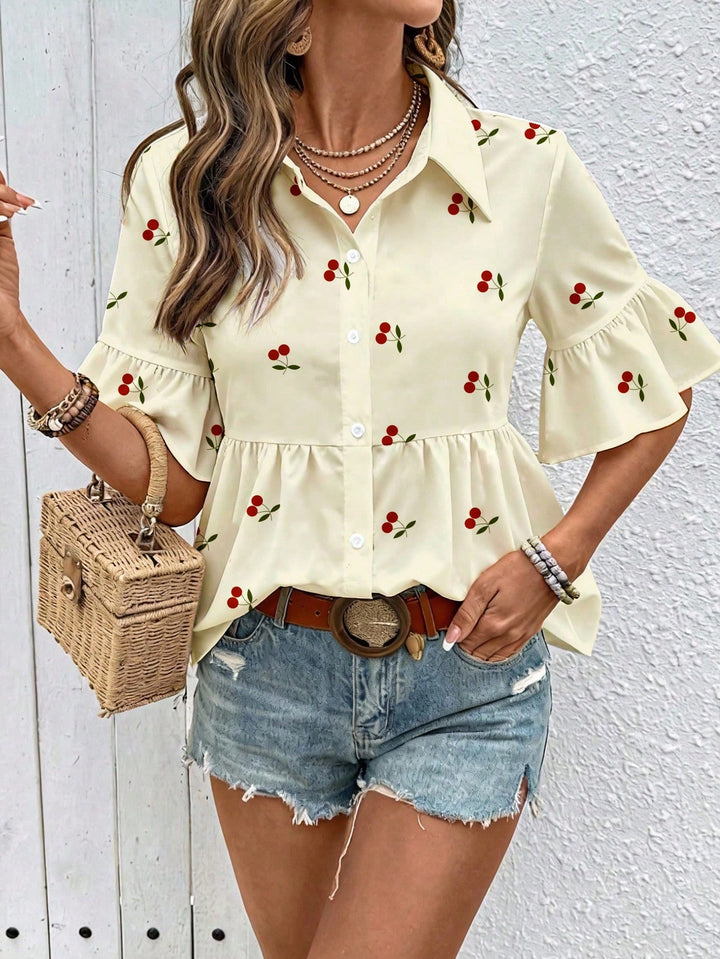 Top SHEIN, galben