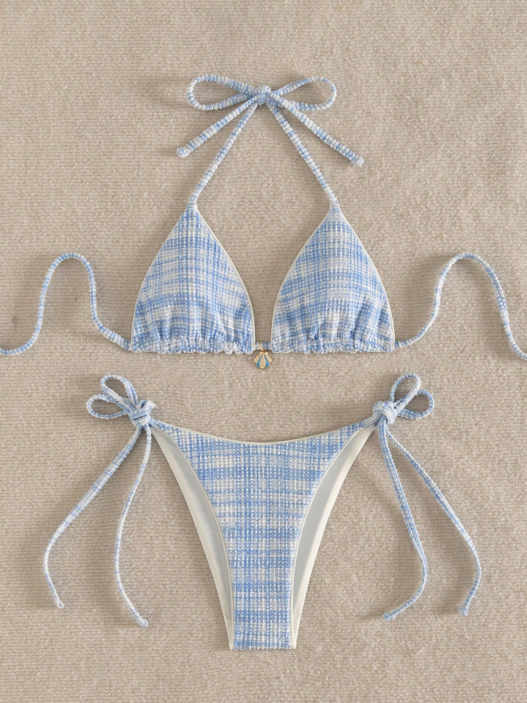 Set bikini SHEIN, albastru